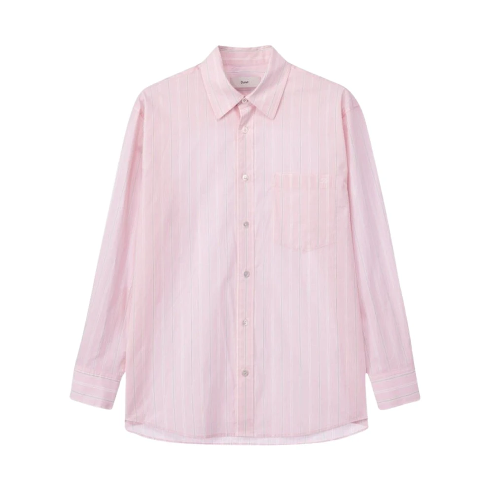 Dunst Men's Pink Oversized Striped Shirt - Casual Shirts - M - Shirts