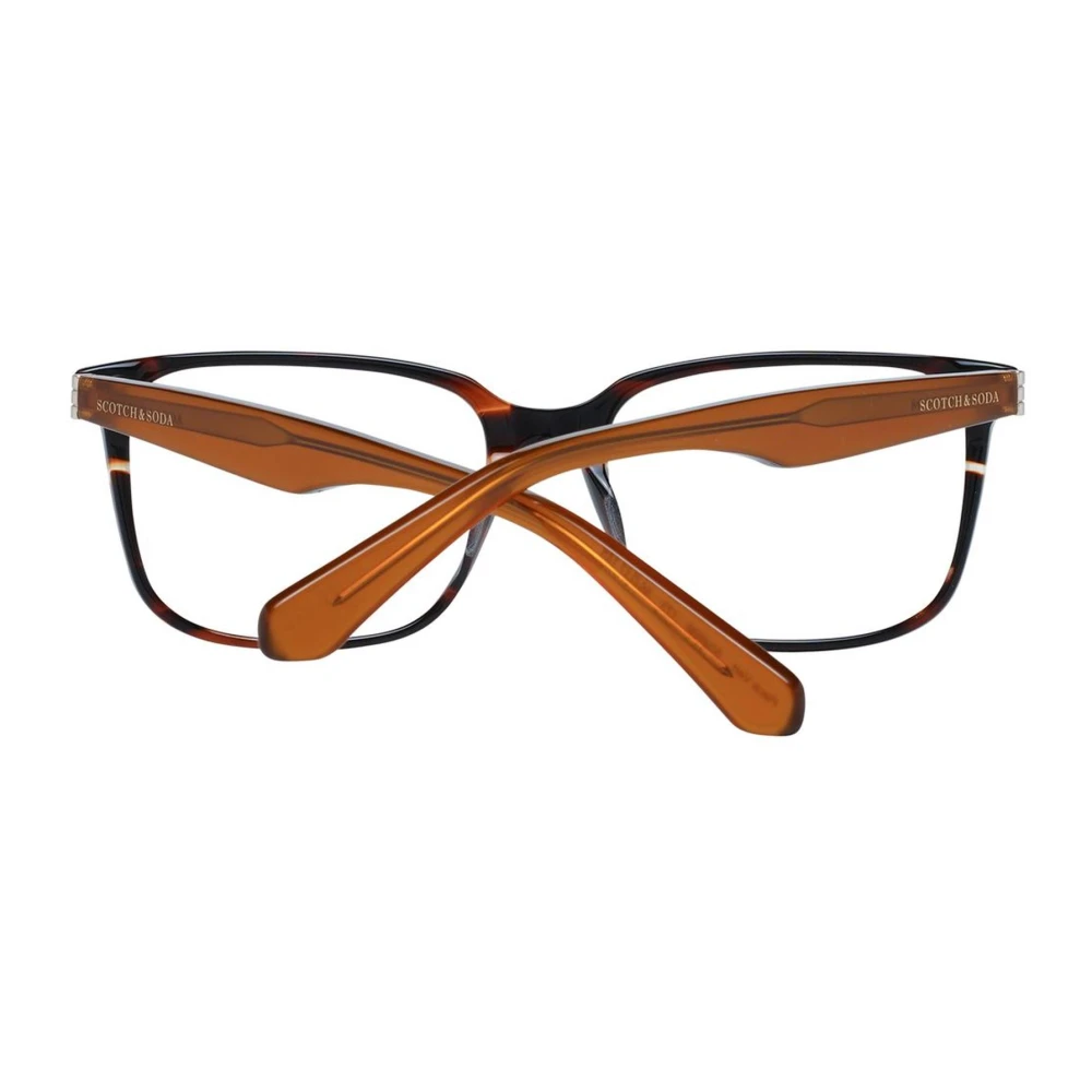 Scotch & Soda Bruine Rechthoekige Optische Monturen Brown Heren