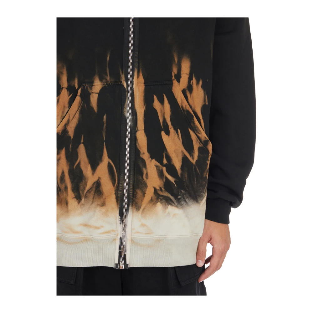 Rick Owens Black Terra Jumbo Gimp Hoodie Black Heren