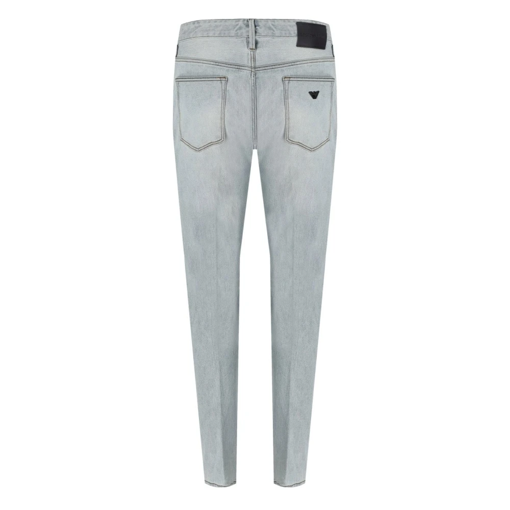 Emporio Armani Lichtblauwe Slim Fit Jeans Blue Heren