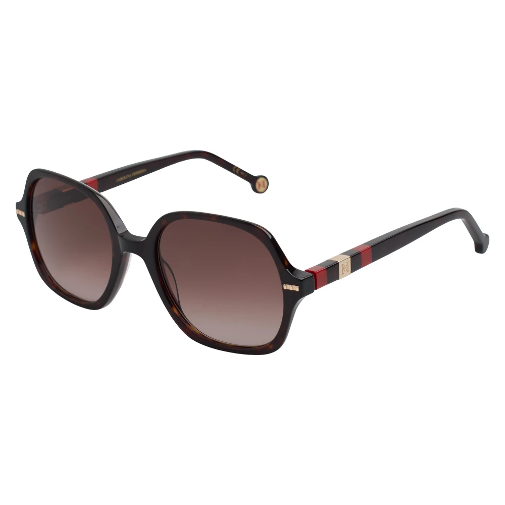 Carolina Herrera Vrouw Bruin Accessoires Dames, One Size, Tijdloze Butterfly Zonnebril Met Uv-Bescherming