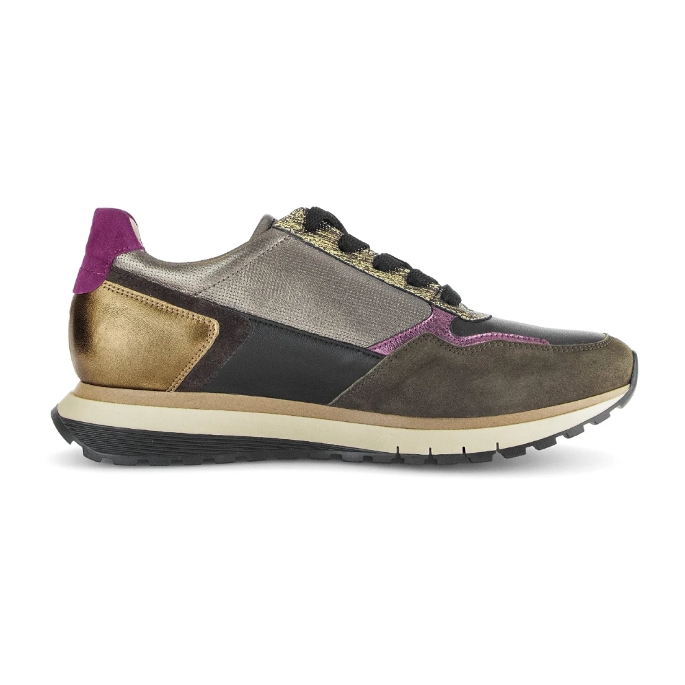 Gabor Mix Lace-Zip Sneaker voor Vrouwen Dames Schoenen Veelkleurig Multicolor