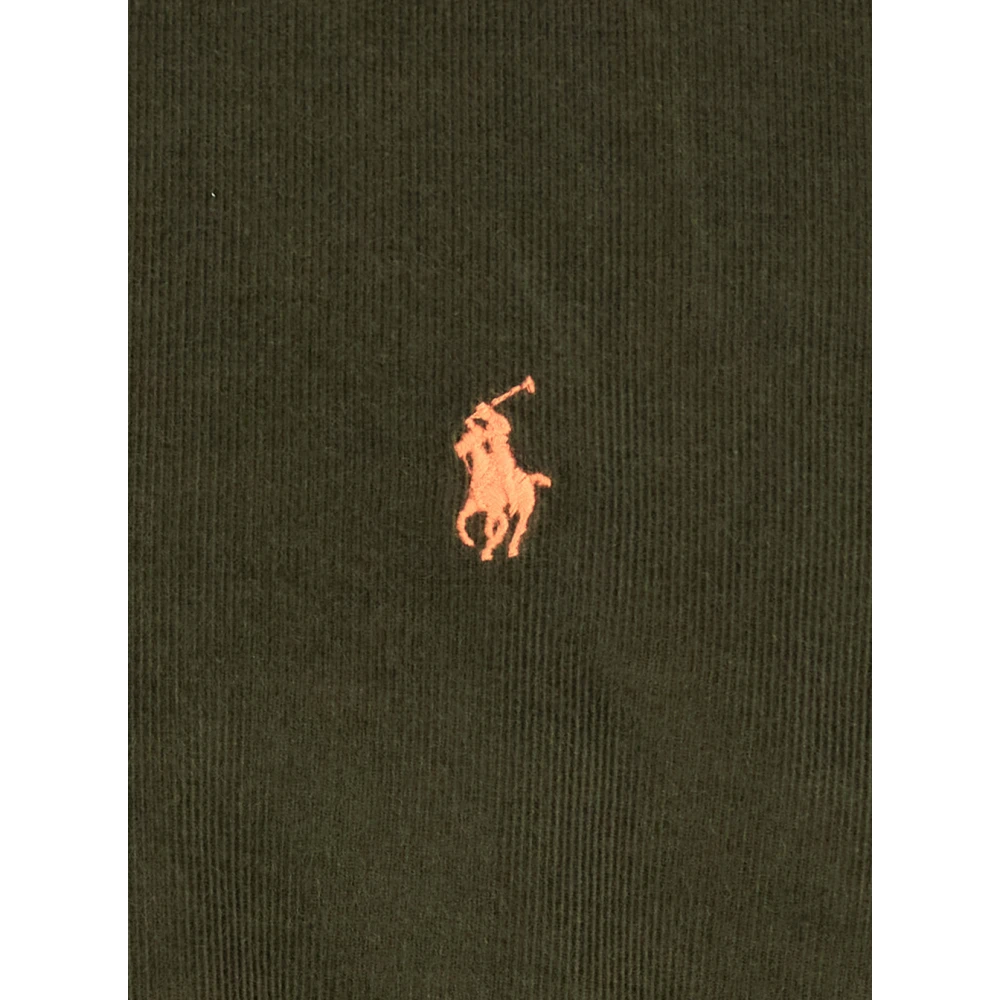 Polo Ralph Lauren Groene Corduroi Button Down Overhemden Green Heren