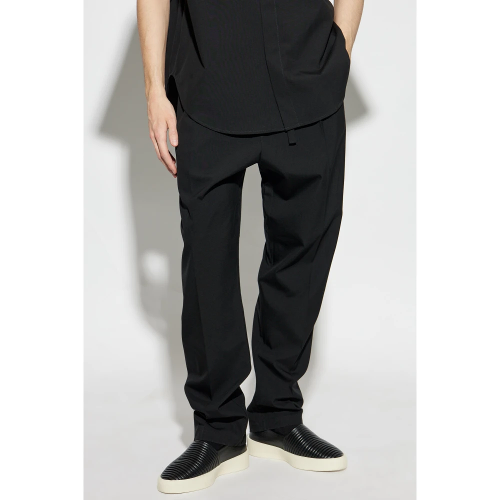 Fear Of God Broek met logopatch Black Heren