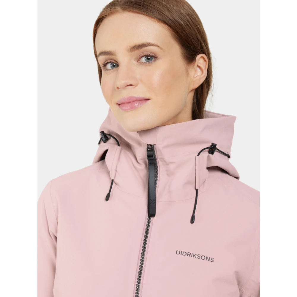 Didriksons Feminine Parka voor dagelijks gebruik Pink Dames