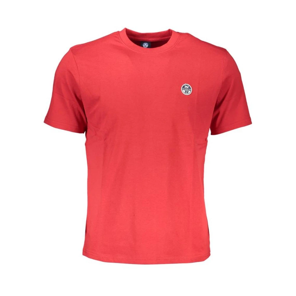North Sails Short Sleeve Crew Neck Tee - Male - T-Shirts - Red - S - Tops