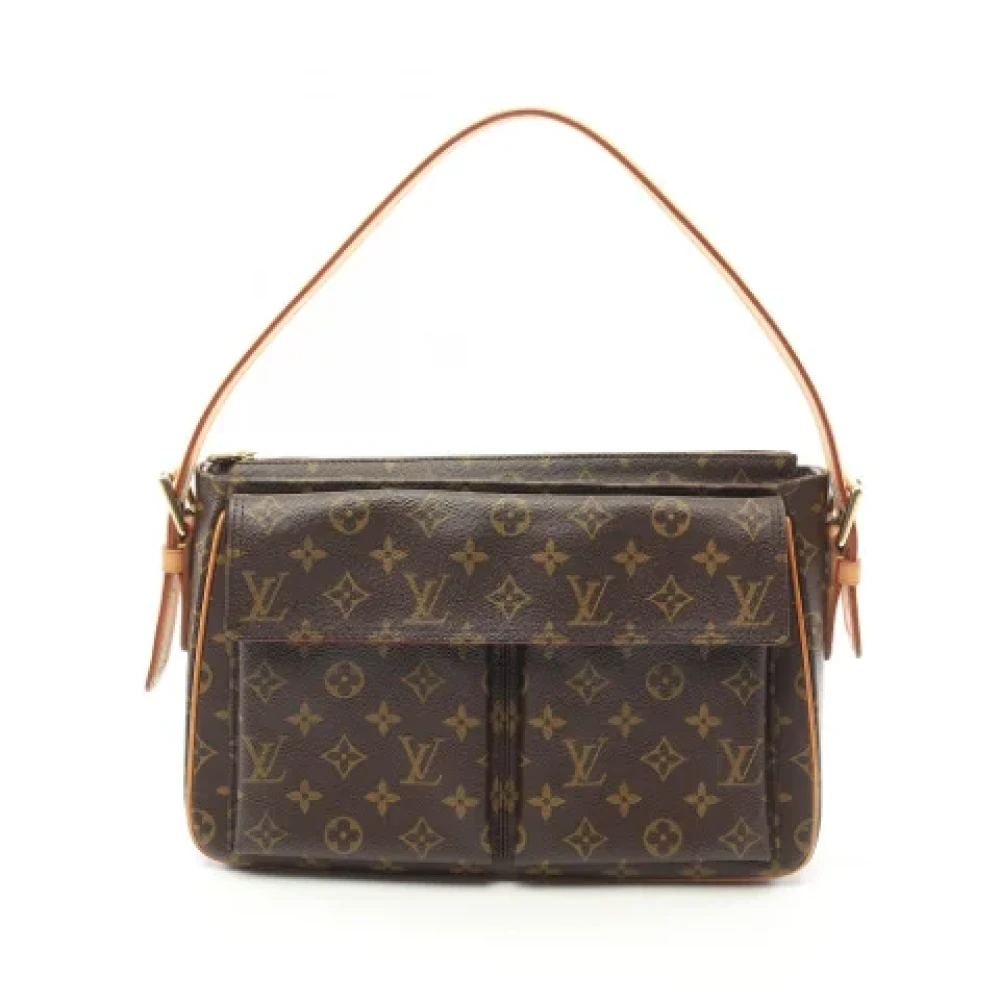 Louis Vuitton Vintage Pre-owned Canvas shoulder-bags Brown Dames