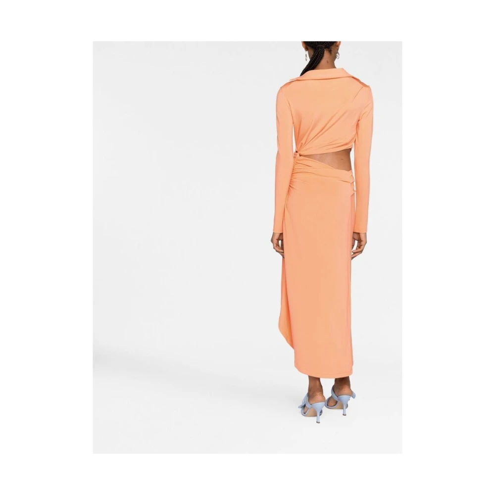 Off White Party Dresses Orange Dames