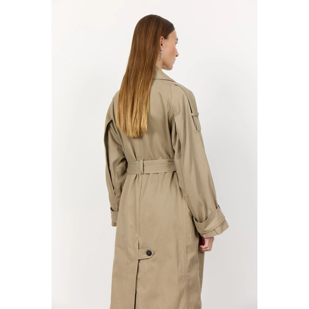 Levete Room Katinka 2 Katoenen Jas Beige Dames