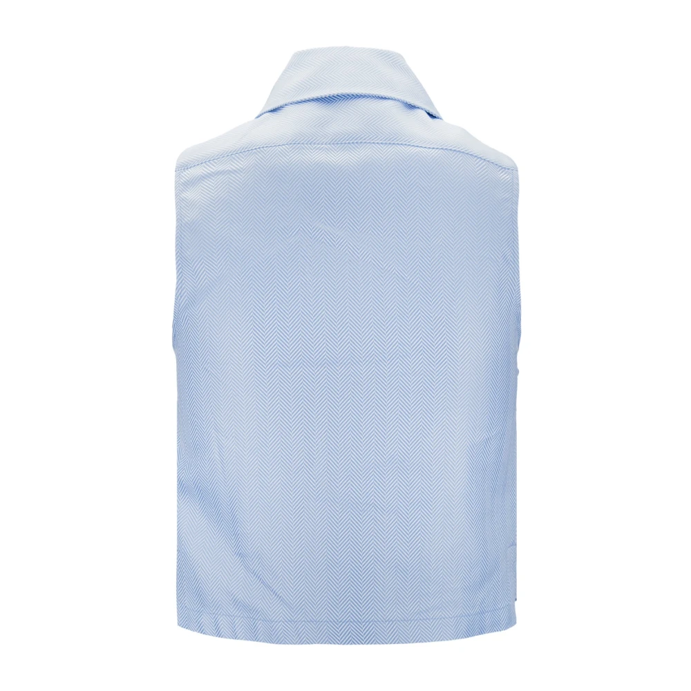 Elisabetta Franchi Damesknoopshirt Drukknop Blue Dames