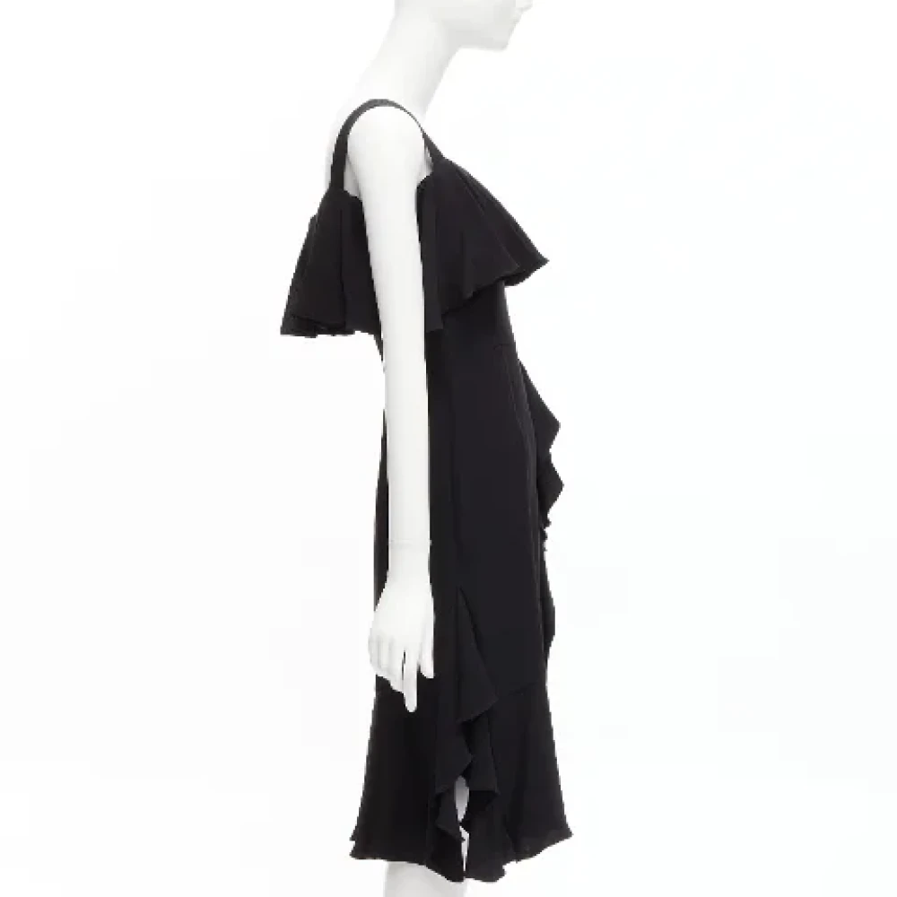 Alexander McQueen Pre-owned Silk dresses Black Dames