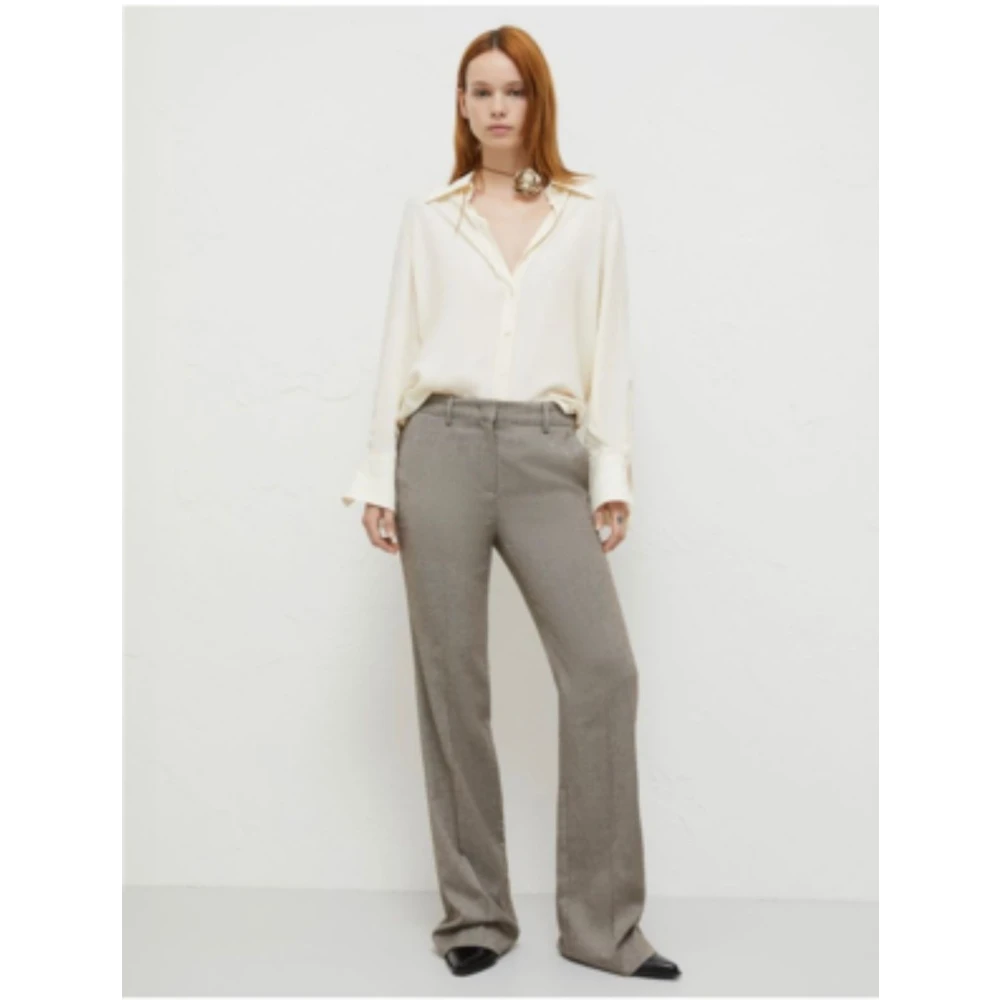 Marella Crème Blouses voor Vrouwen Beige Dames