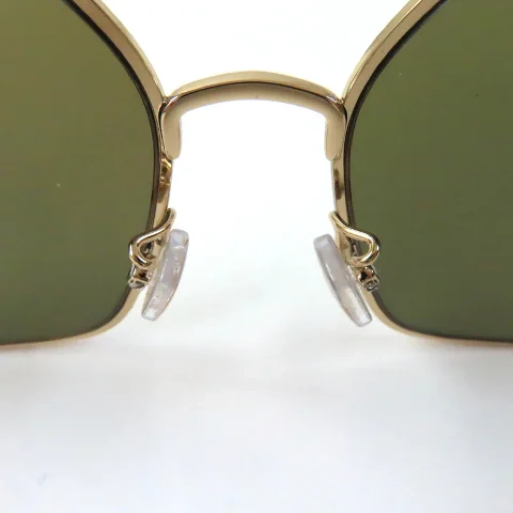 Fendi Vintage Pre-owned Fabric sunglasses Yellow Dames