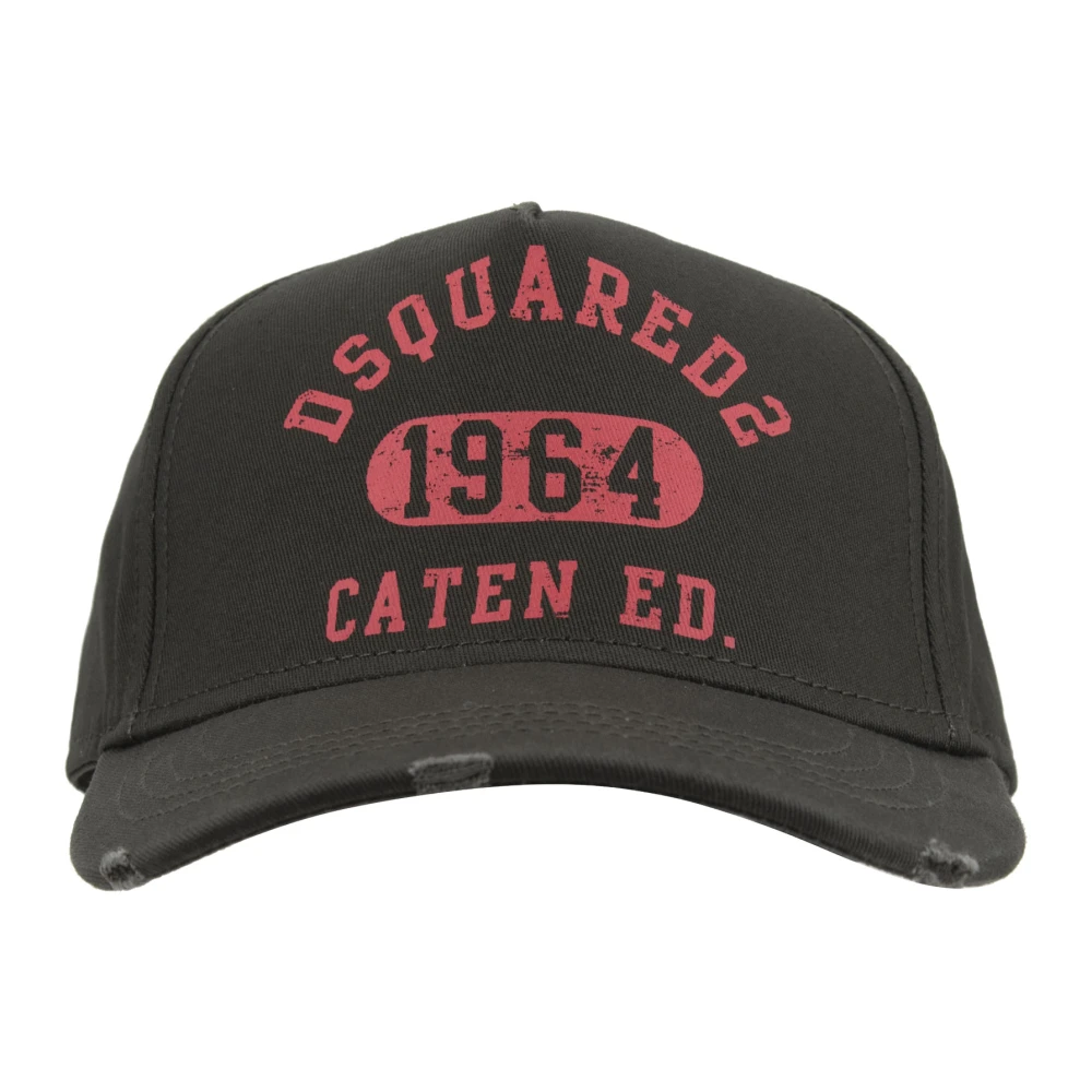 Dsquared2 Vintage Baseballpet met gesp Green Unisex