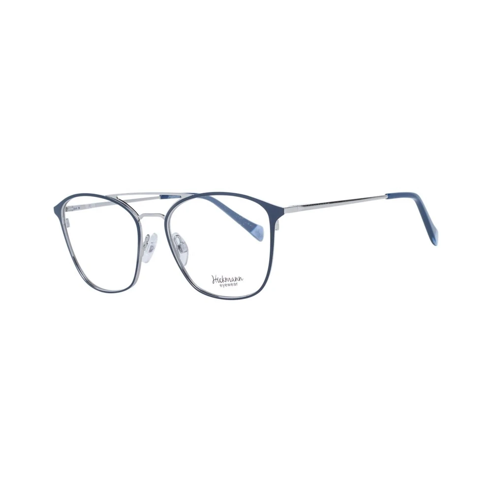 Ana Hickmann Blauwe Aviator Metalen Optische Frames Blue Dames