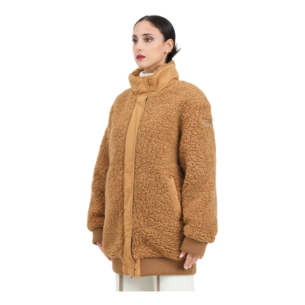 Napapijri Beige Piumino Bleone Damesjas Brown Dames