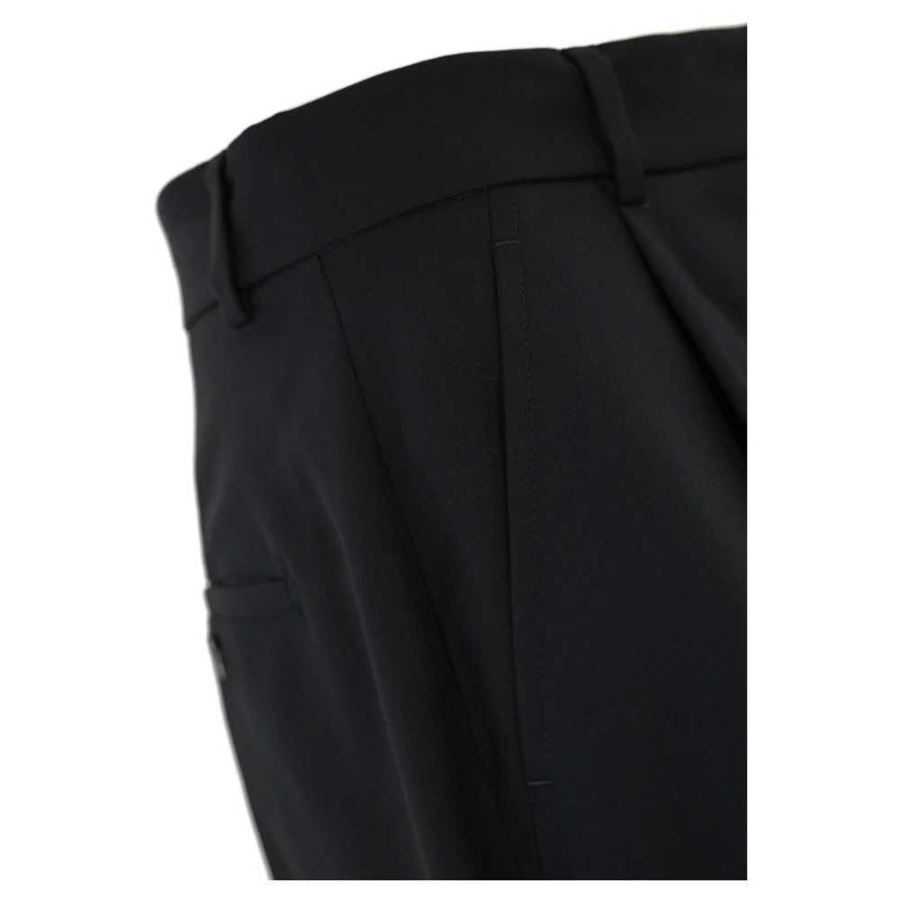 Max Mara Weekend Blauwe Wollen Bermuda Broek Blue Dames
