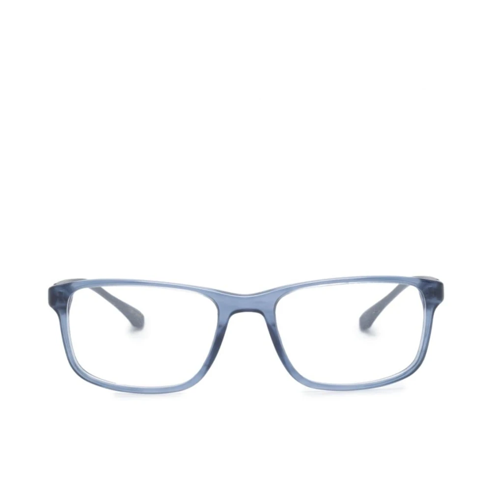 Emporio Armani Blauwe Optische Bril veelzijdig en stijlvol Blue Heren