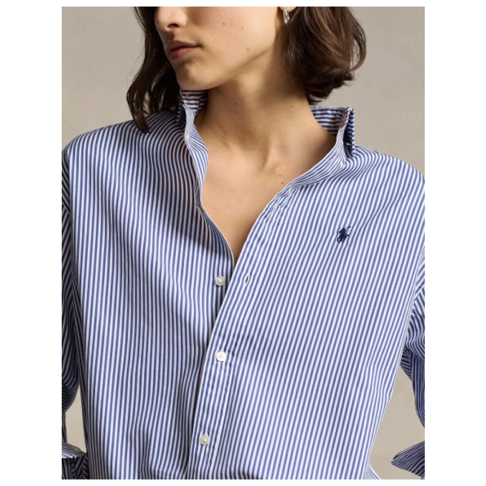Polo Ralph Lauren Gestreept Casual Overhemd Blue Dames
