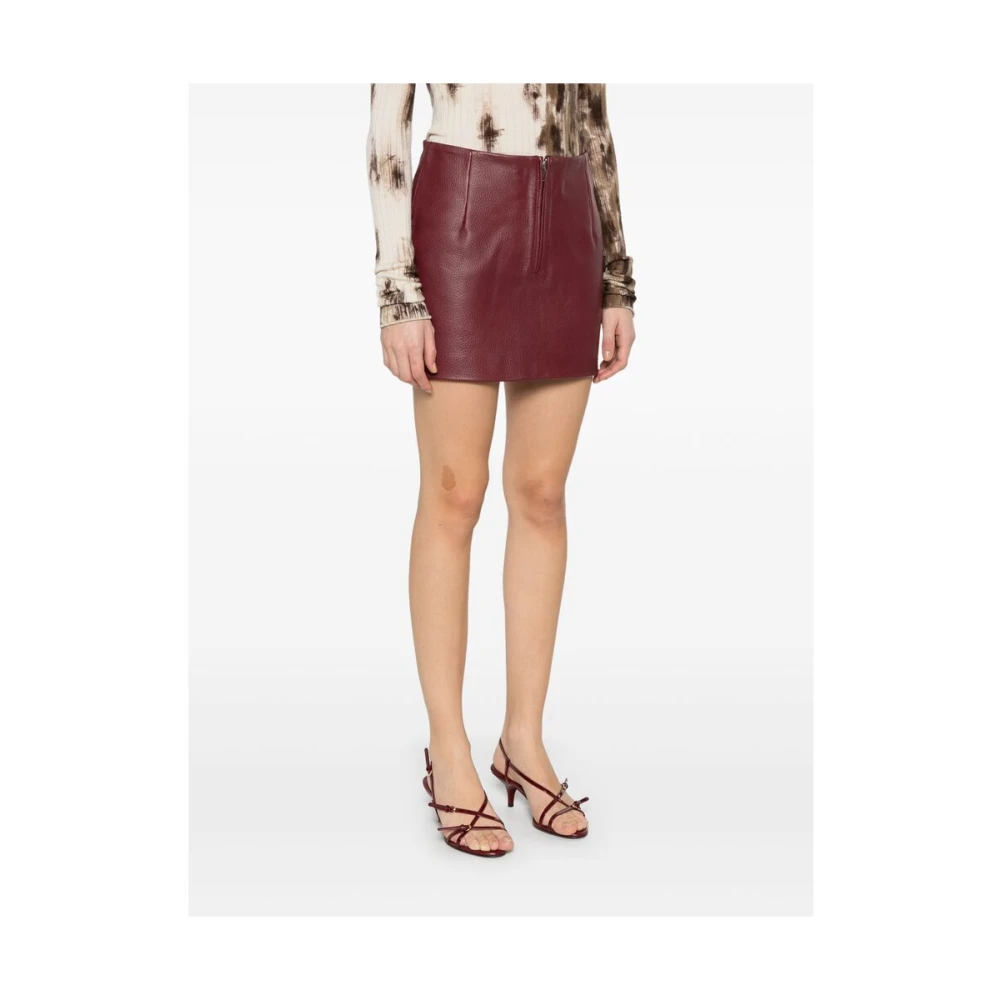 Remain Birger Christensen Bordeaux Rode Ritsrok Red Dames