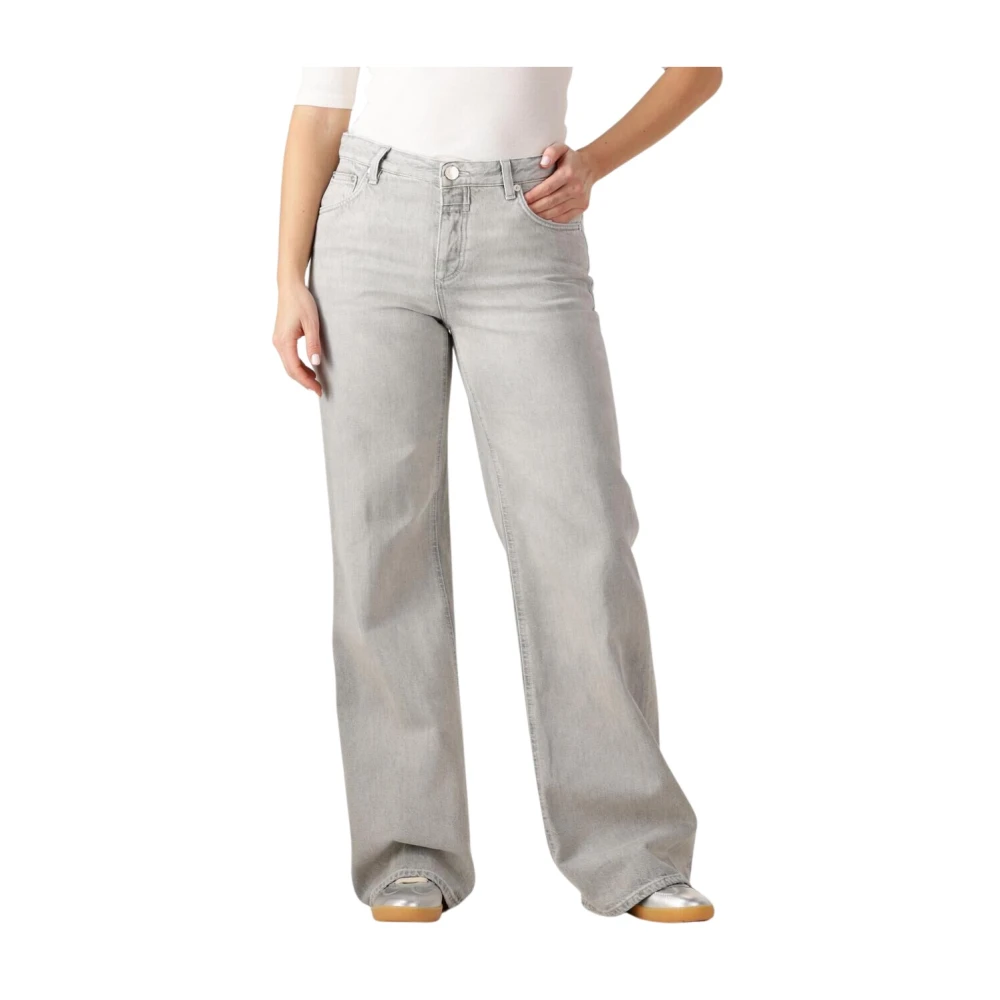 closed Rechte Pijp Grijze Jeans voor Dames Gray Dames