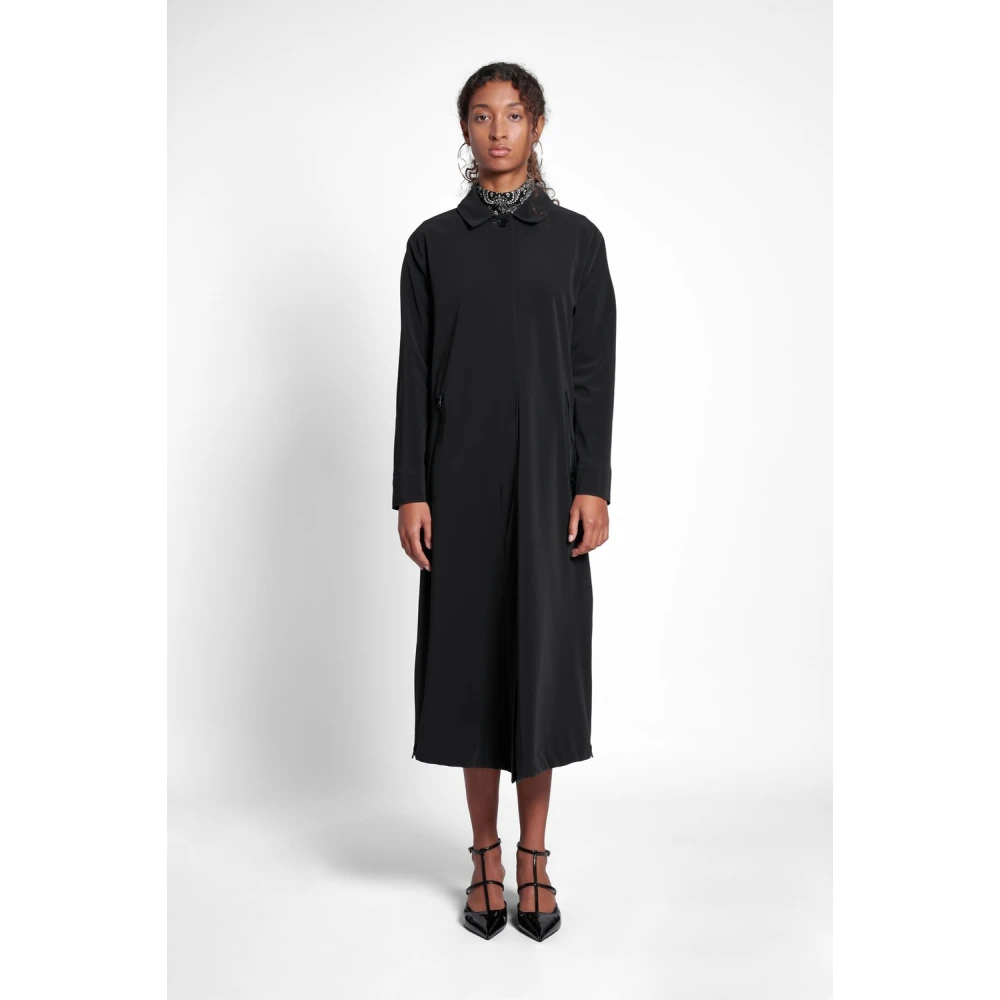 Stutterheim Matte Lange Regenjas voor Vrouwen Black Dames