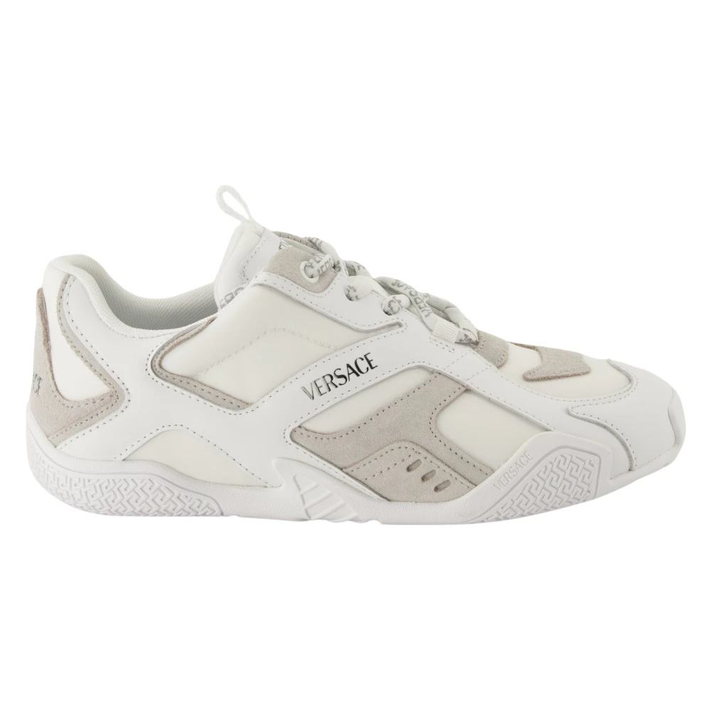 Versace Women's White Galaxia Leather Trainers - Sneakers - 7 Uk - Shoes