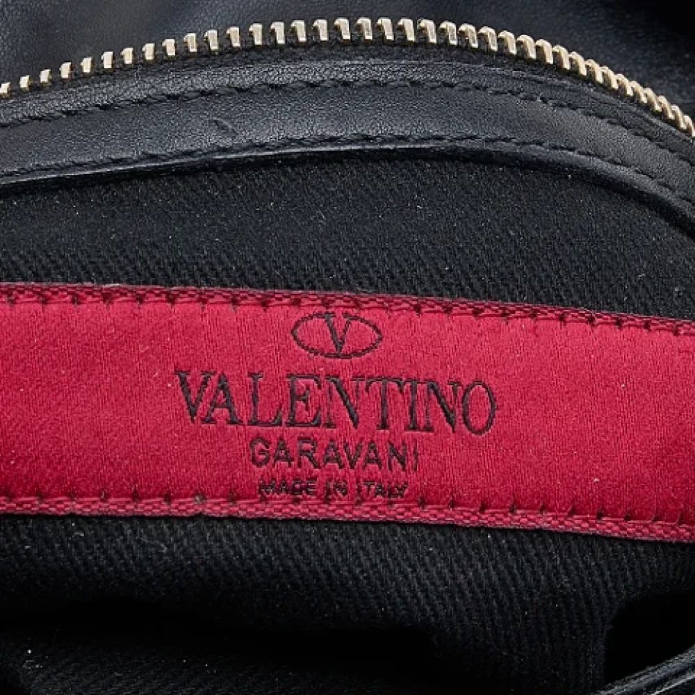 Valentino Vintage Pre-owned Leather shoulder-bags Black Dames