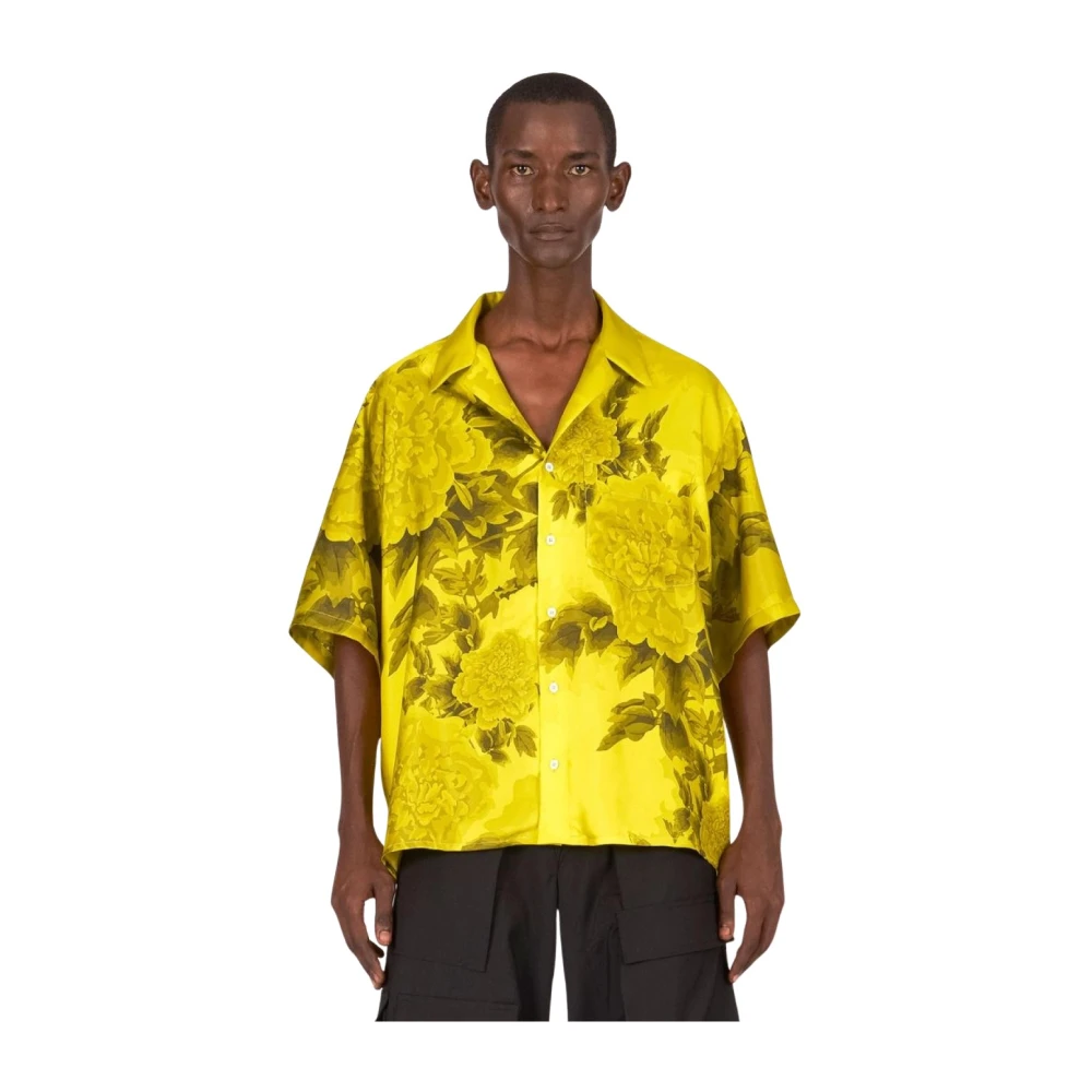 ACT N°1 Zijden Overhemden Yellow Heren