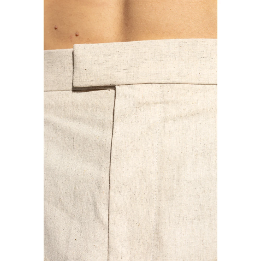 Bottega Veneta Geplooide broek Beige Heren