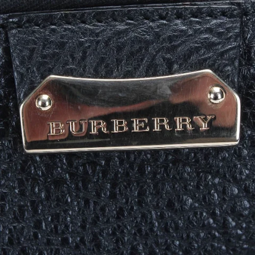 Burberry Vintage Pre-owned Leather handbags Black Dames