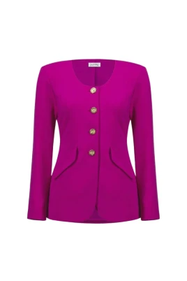 Cosmos Button Front Fitted Kavaj