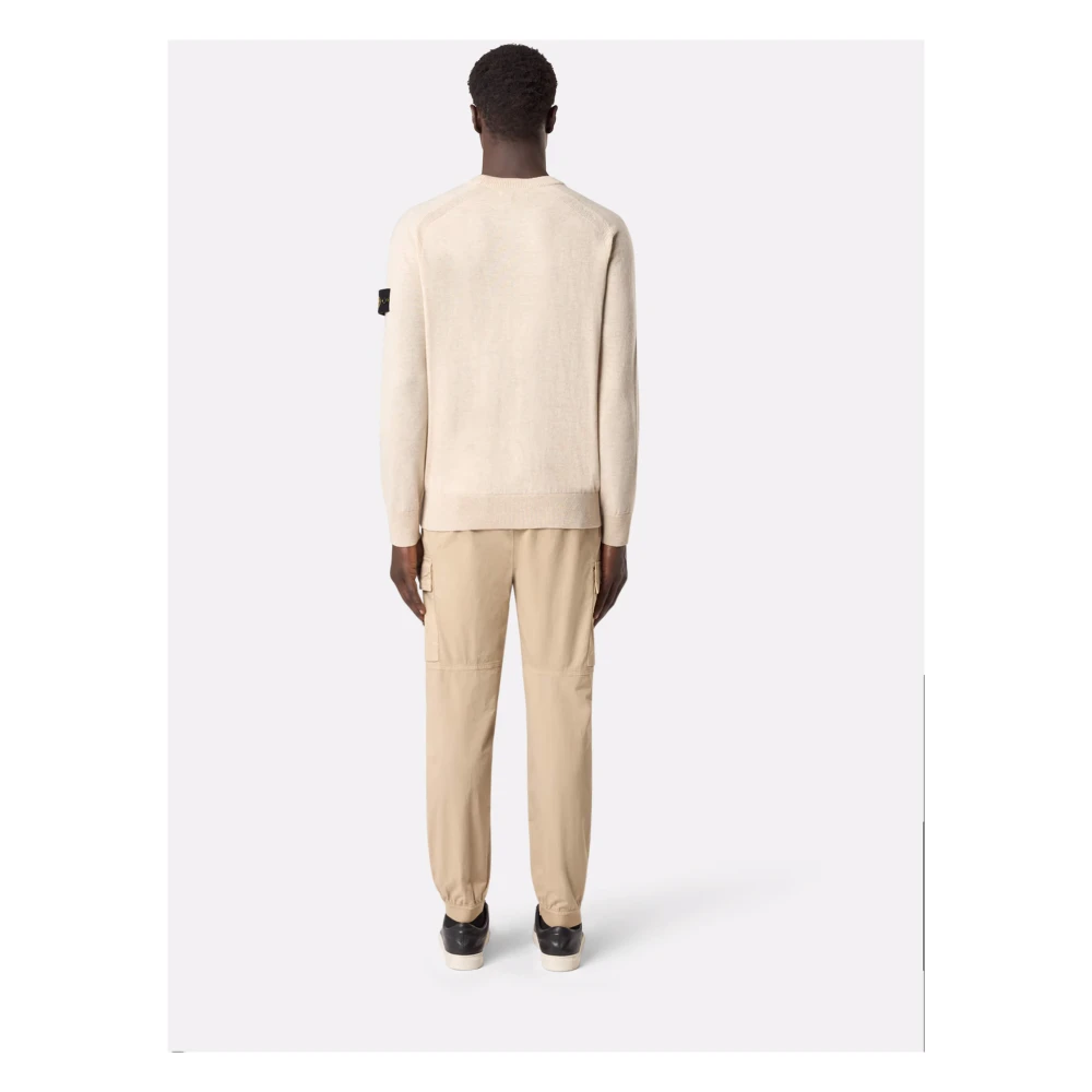 Stone Island Beige Cargo Jogger Broek Beige Heren