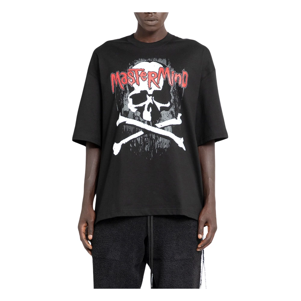 Mastermind World Zwart Heavy Metal Skull Oversized T-Shirt Black Heren