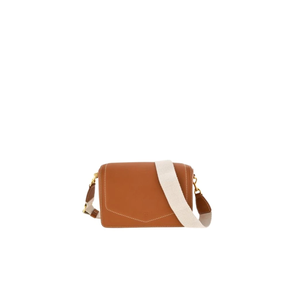 Blas n Crossbody Bag in Camel Leather Carolina Herrera Women