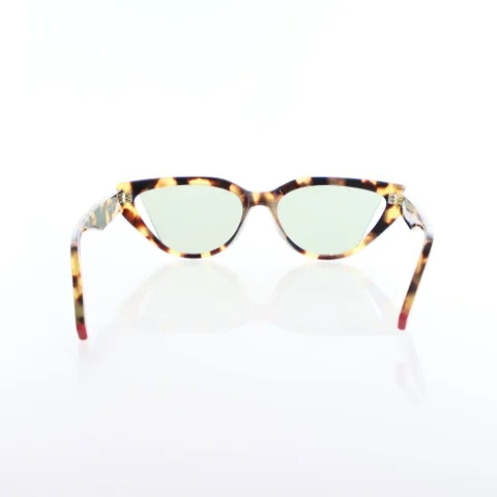 Fendi Vintage Pre-owned Plastic sunglasses Black Dames