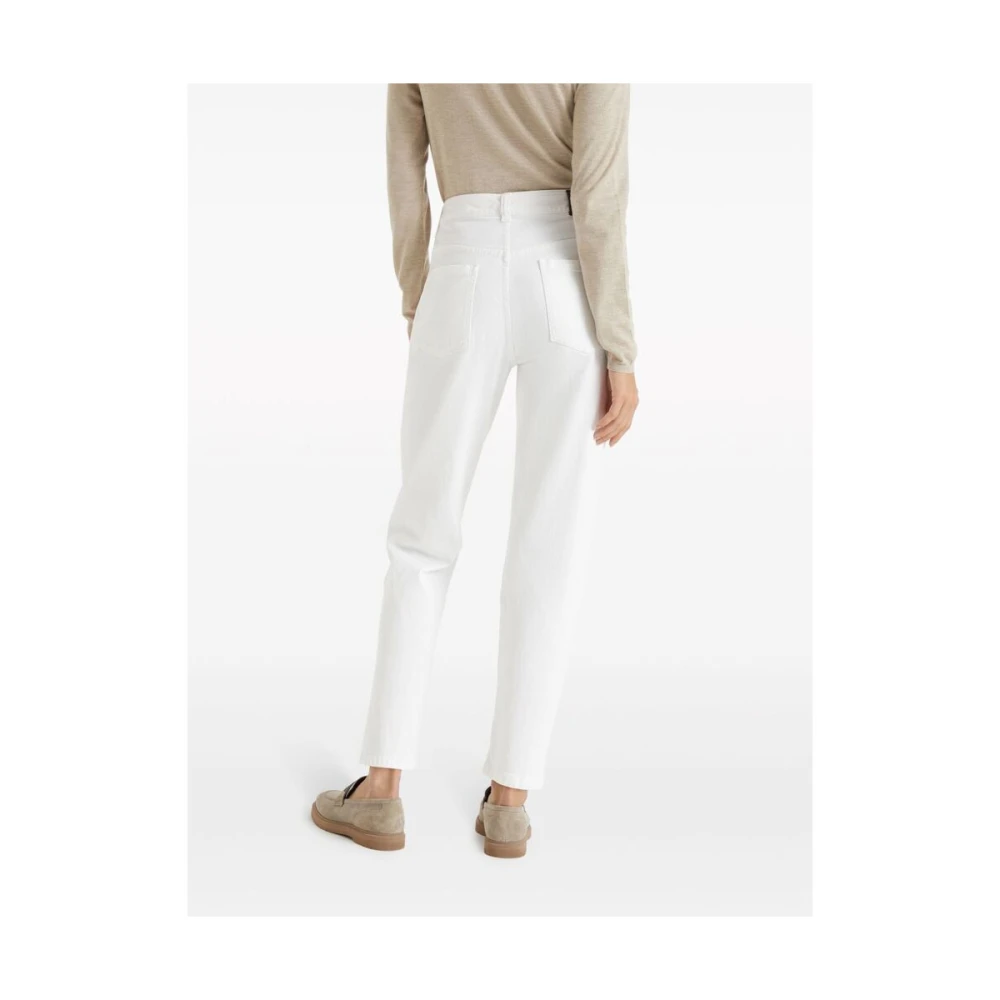 BRUNELLO CUCINELLI Slim-fit Jeans White Dames