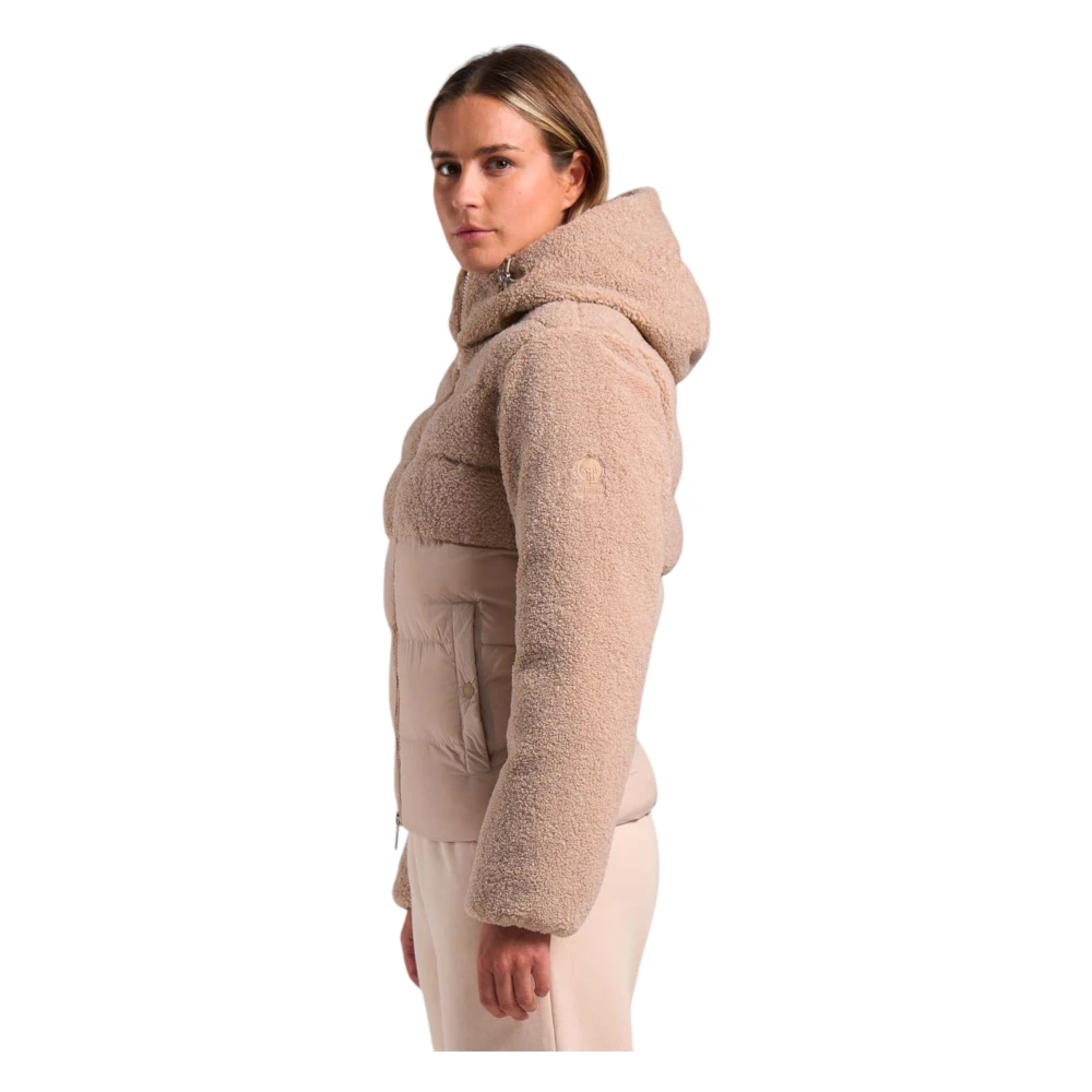 Ciesse Piumini Korte Gewatteerde Jas Beige Dames