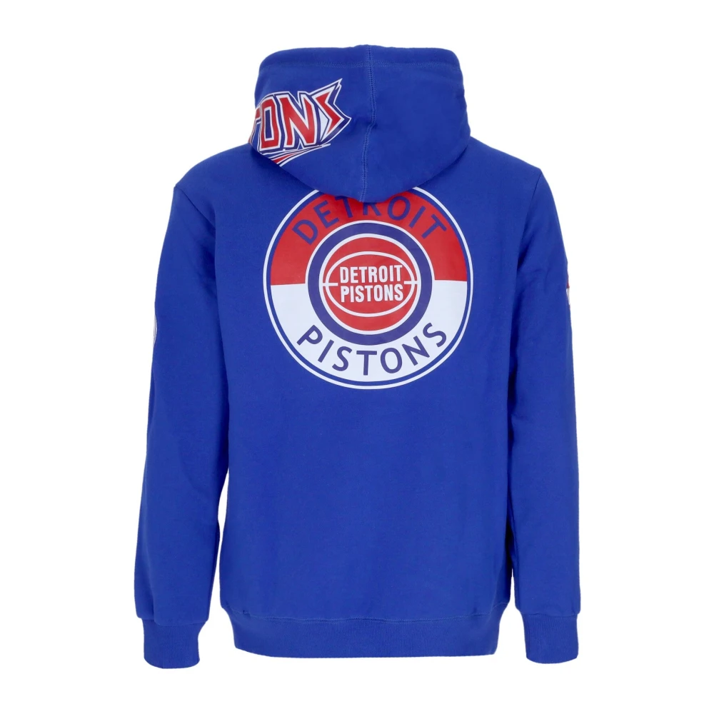 Mitchell & Ness Detroit Pistons NBA Hometown Fleece Hoodie Blue Heren