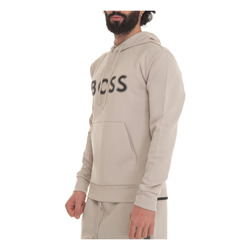 Boss Soody1-50504750271 Sweatshirt with hood Beige Heren