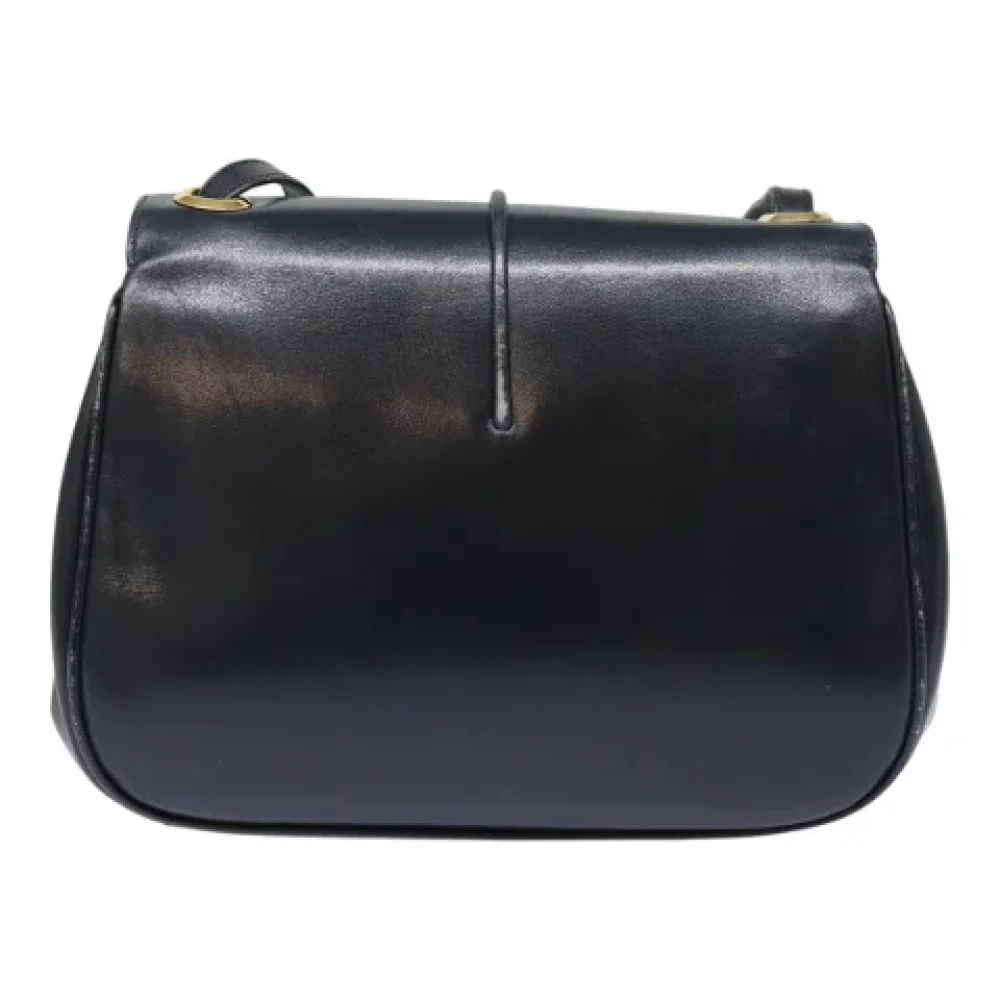 Gucci Vintage Pre-owned Leather shoulder-bags Blue Dames