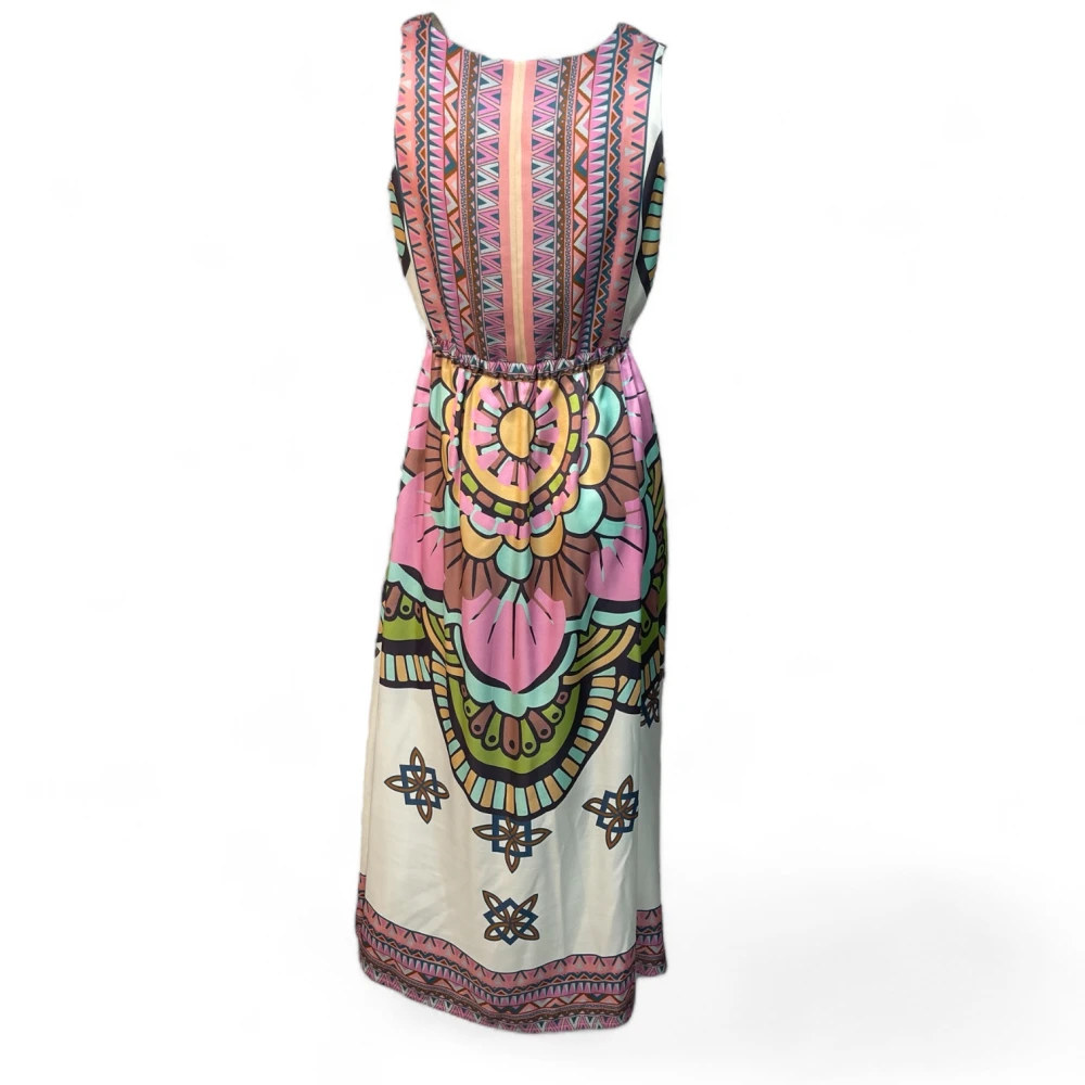 Ana Alcazar Silkmix midi jurk in trendy stijl Multicolor Dames