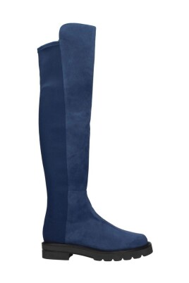 blue-suede-casual-mid-heel-boots