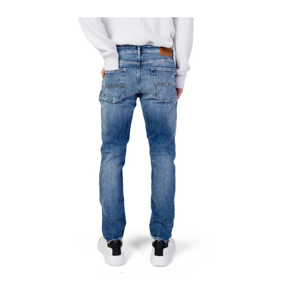 Tommy Jeans Regenerative Cotton Tapered Blue Jeans Blue Heren