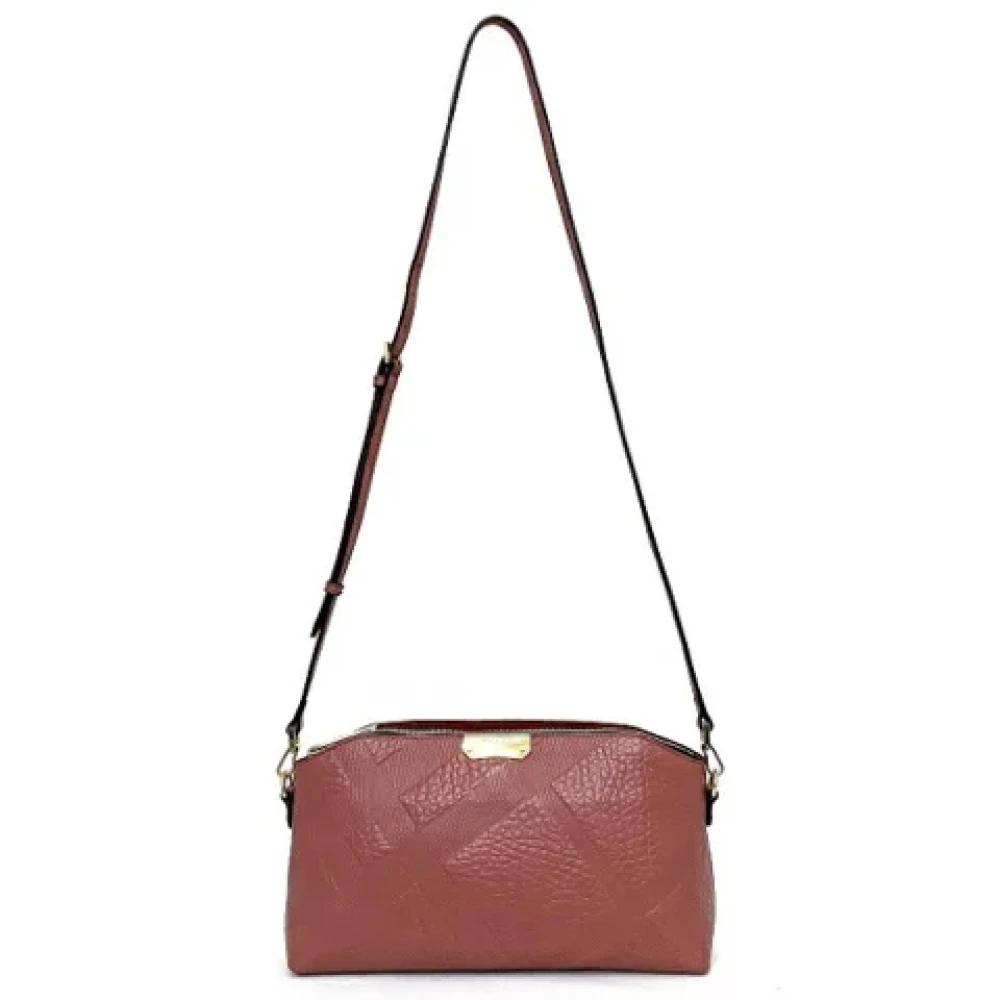 Burberry Vintage Pre-owned Leather shoulder-bags Pink Dames