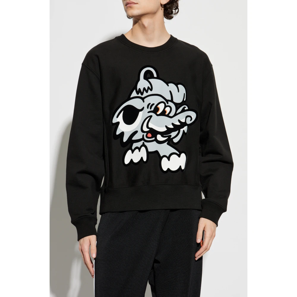 Kenzo Gedrukte sweatshirt Black Heren