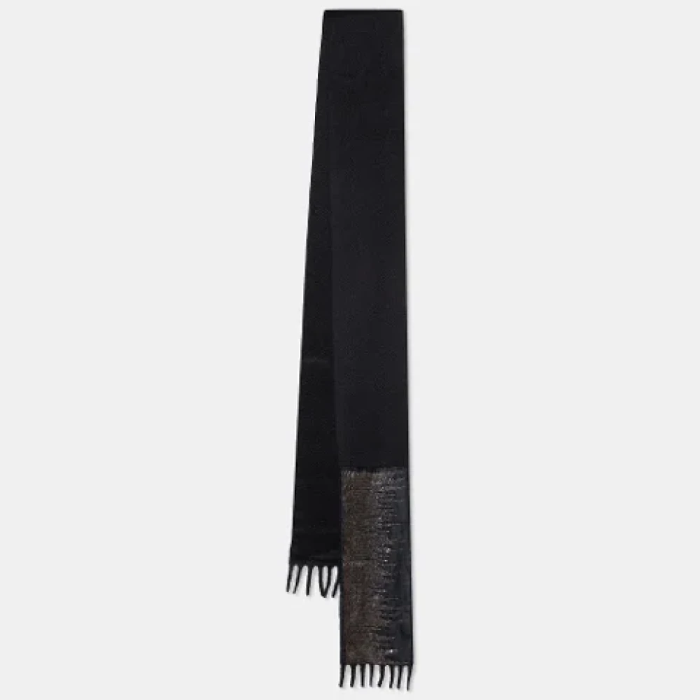 Prada Vintage Pre-owned Fabric scarves Black Dames
