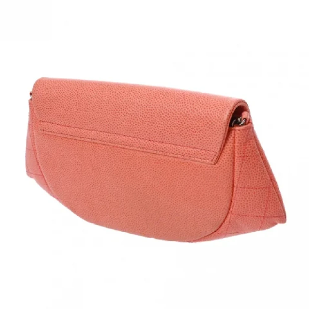 Chanel Vintage Pre-owned Leather chanel-bags Orange Dames