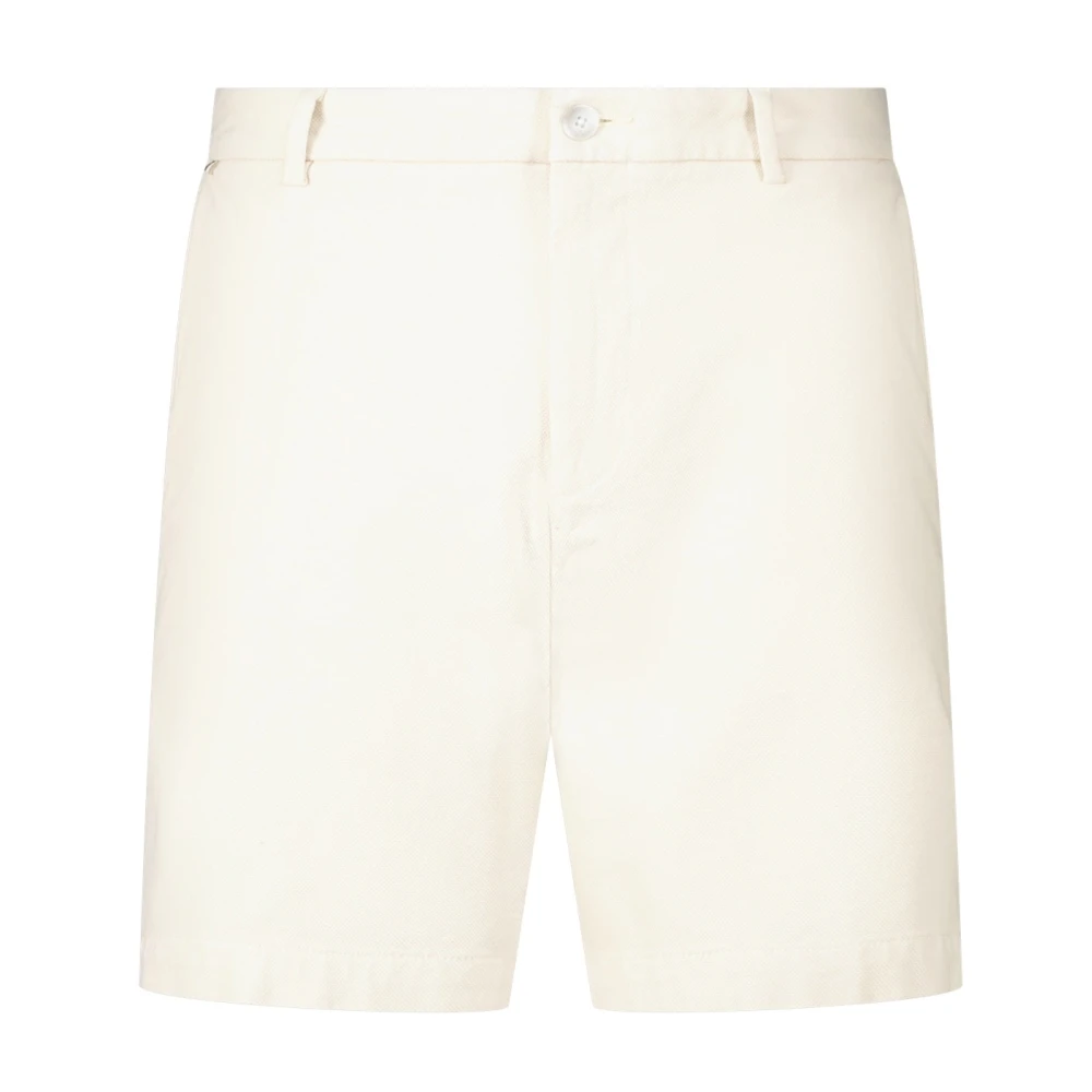 Hugo Boss Bomull Regular-Fit Shorts med Fickor Beige, Herr