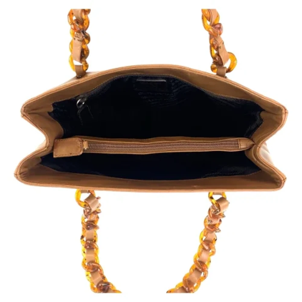 Prada Vintage Pre-owned Leather prada-bags Brown Dames